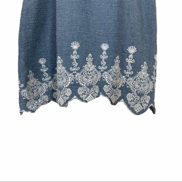 Jessica Simpson Sleeveless Chambray Tunic Size 6X - Picture 3 of 7